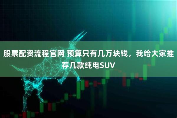 股票配资流程官网 预算只有几万块钱，我给大家推荐几款纯电SUV